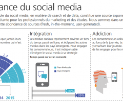 La puissance des réseaux sociaux en 2016: infographie TNS Sofres